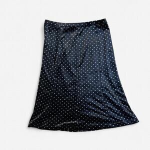 Vintage whimsigoth skirt black velvet witch whitchy 1990s 90s y2k rave velour L